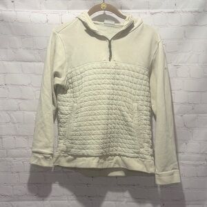 Columbia Women's Off-White Cream Quilted Hoodie Size Small